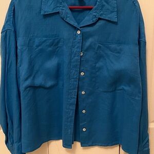 Women’s Linen Button Down Top